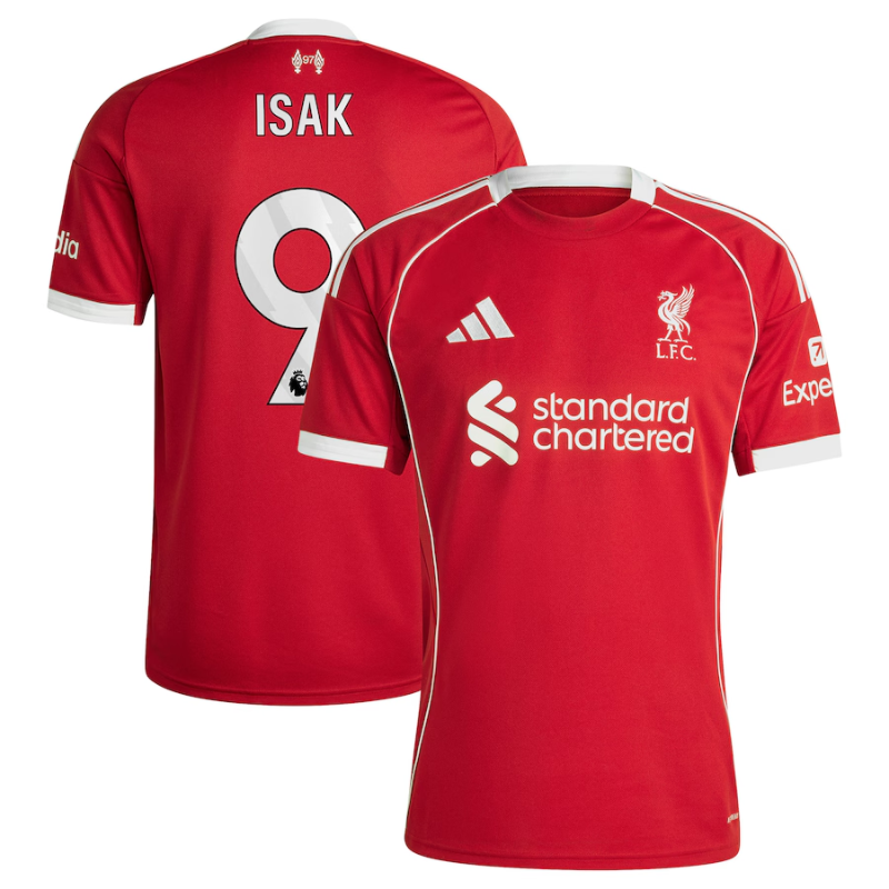 Alexander Isak Liverpool adidas 2025/26 Home Player Jersey - Red Adidas