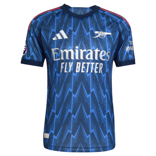Arsenal adidas 2025/26 Away Authentic Jersey with Patch - Blue Adidas
