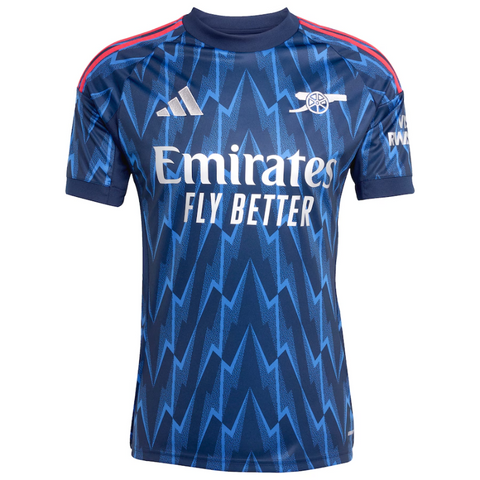 Arsenal adidas 2025/26 Away Custom Jersey - Blue Adidas