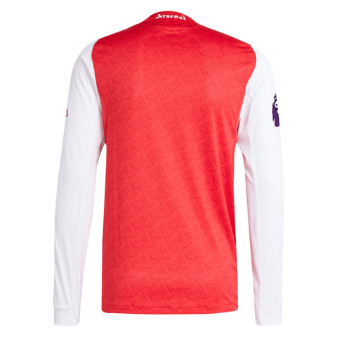 Arsenal adidas 2025/26 Home Authentic Long Sleeve Jersey - Red Adidas
